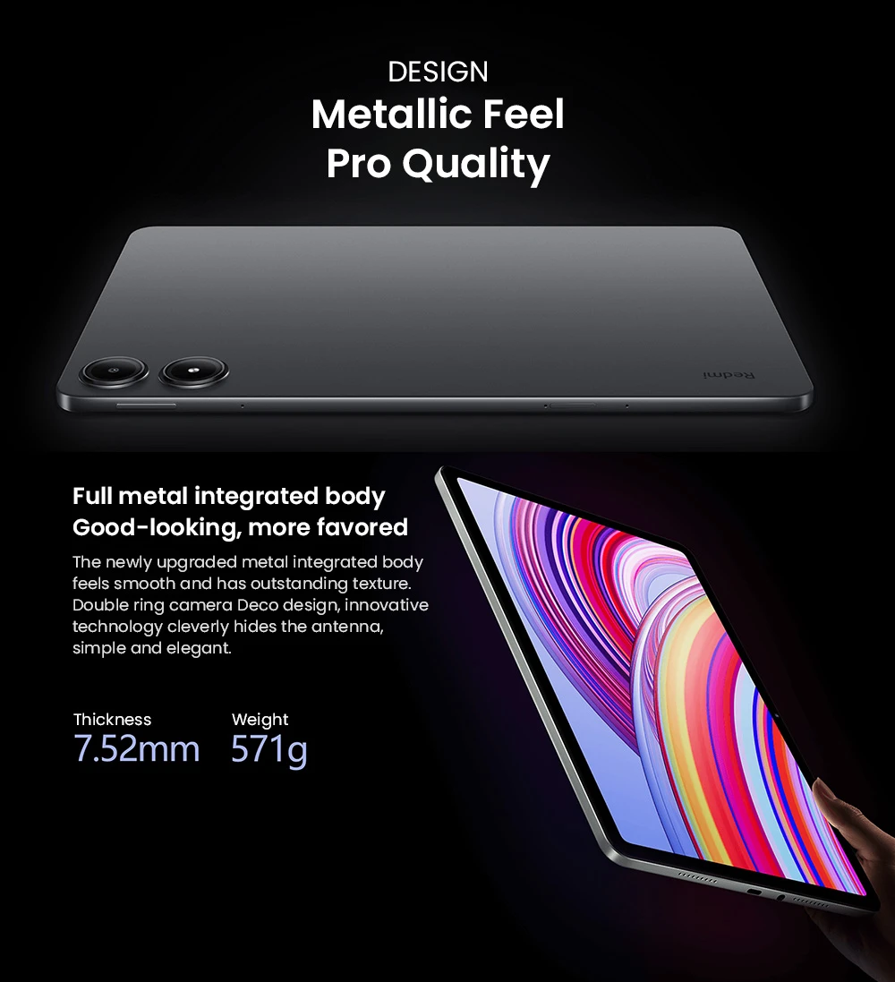 Redmi Pad Pro タブレット 12.1 インチ タブレット 6+128GB グレー