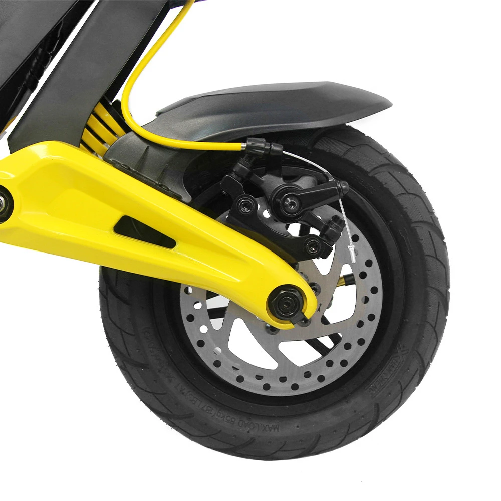 OOTD S10 pliabil Scuter electric 10 inci anvelope 1400W W Motor 25km/h Max viteză 48V 20Ah Baterie pentru 60-70km Raza de acțiune 120KG Absorbția șocului Brake cu disc maxim - Galben