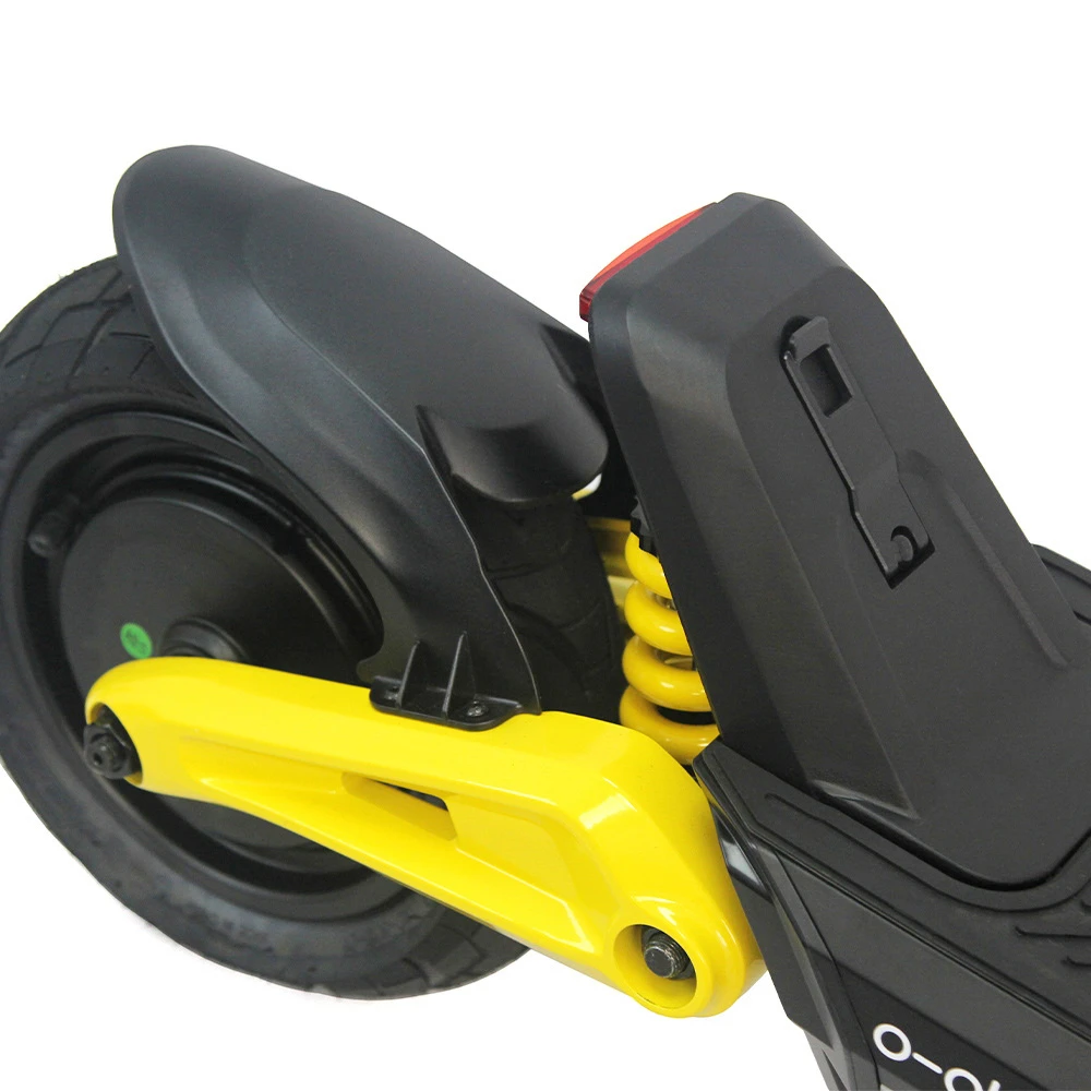 OOTD S10 pliabil Scuter electric 10 inci anvelope 1400W W Motor 25km/h Max viteză 48V 20Ah Baterie pentru 60-70km Raza de acțiune 120KG Absorbția șocului Brake cu disc maxim - Galben
