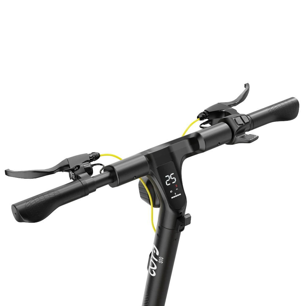 OOTD S10 pliabil Scuter electric 10 inci anvelope 1400W W Motor 25km/h Max viteză 48V 20Ah Baterie pentru 60-70km Raza de acțiune 120KG Absorbția șocului Brake cu disc maxim - Galben