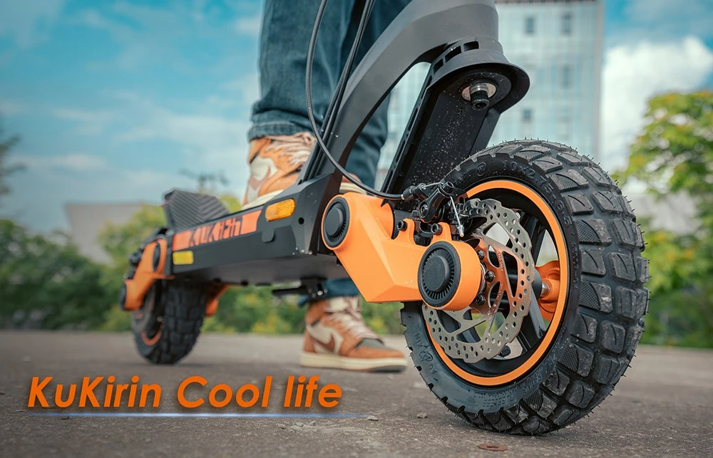 Trottinette électrique KuKirin G3 Adventurers 10,5 pouces tout-terrain, moteur arrière 1200 W, batterie au lithium 52 V 18 Ah, vitesse maximale 50 km/h, écran tactile, panneau de commande, système de suspension TPU, IPX4
