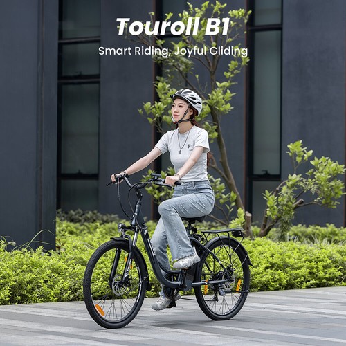 Touroroll B1 elektriskais pilsētas velosipēds, 250 W motors, 45 Nm griezes moments, 26