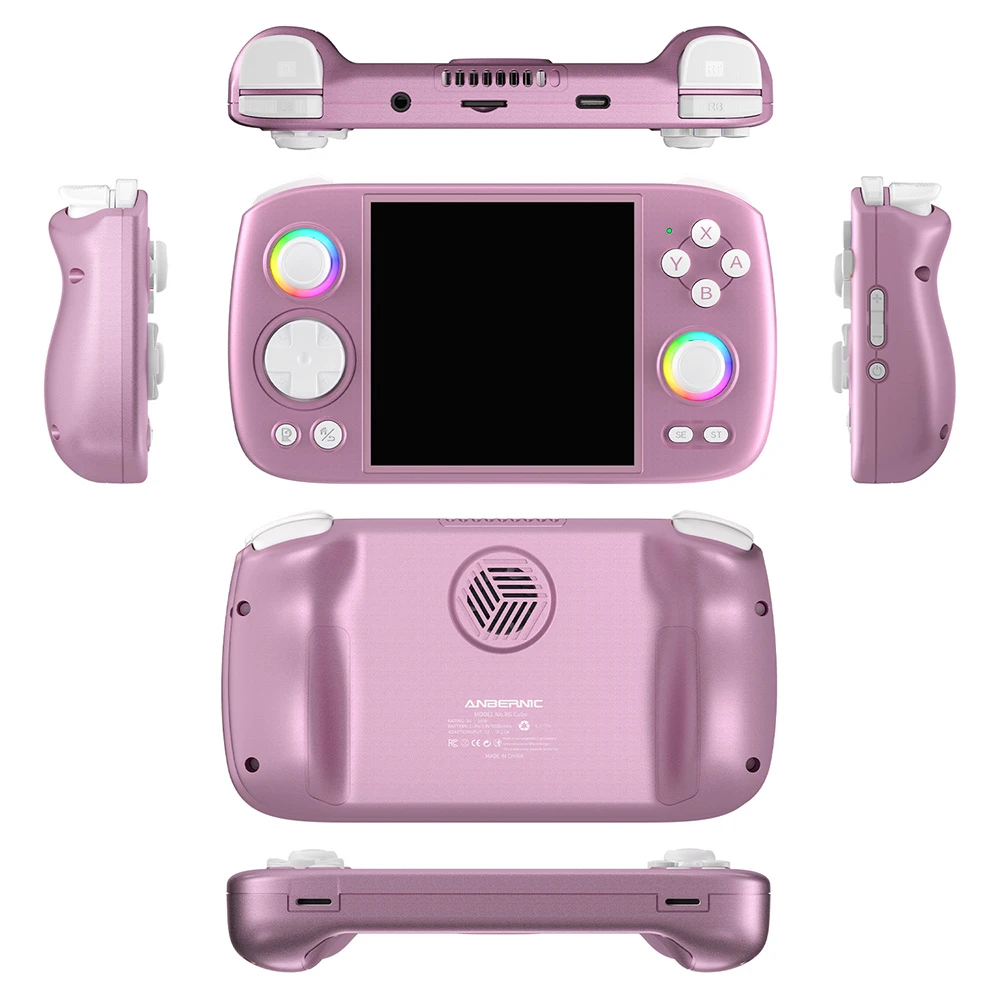 ANBERNIC RG キューブ ゲームコンソール 128GB+256GB パープル