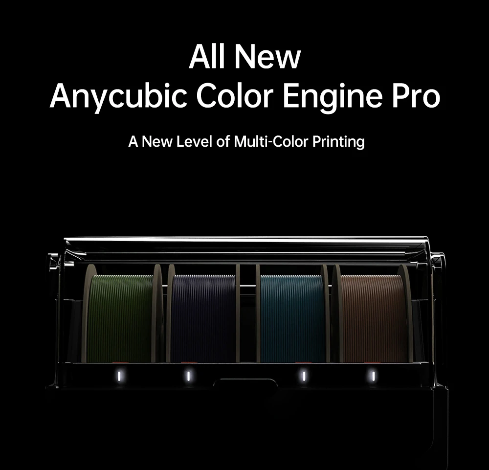 ANYCUBIC KOBRA 3 COMBO 3D Printer, with ACE Pro, Max 600mm/s Speed, Dual PTC Heating System, Smart Multi-Color Printing, Auto Leveling, Nozzle Clog Detection, Expansive Size 250x250x260mm