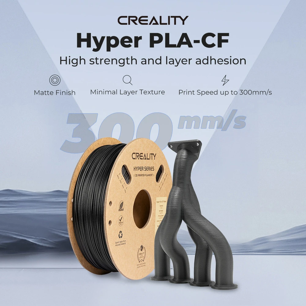 Creality Hyper PLA-CF Filament 1kg - Black