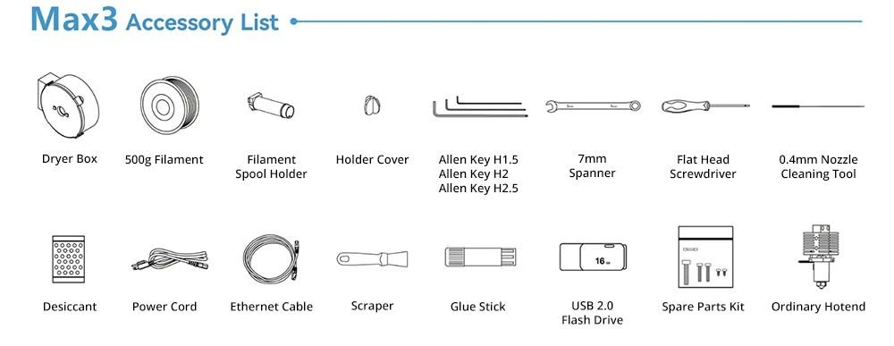 QIDI TECH X-Max 3 3D Printer, Auto Levelling, 600mm/s Printing Speed, Flexible HF Board, 64-bit Processor, Klipper, CoreXY Structure, All-metal Frame, 325x325x315mm