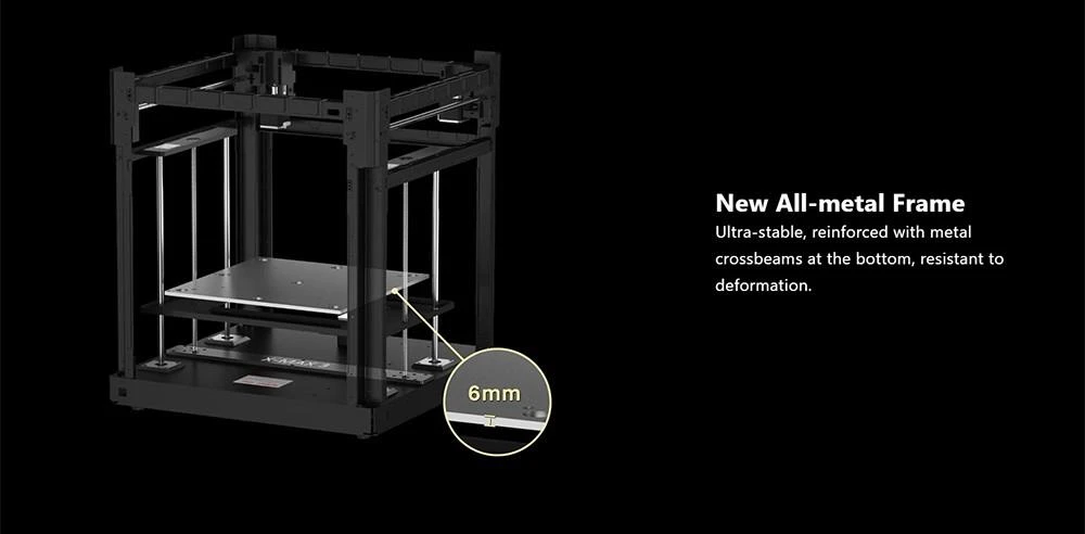 QIDI TECH X-Max 3 3D Printer, Auto Levelling, 600mm/s Printing Speed, Flexible HF Board, 64-bit Processor, Klipper, CoreXY Structure, All-metal Frame, 325x325x315mm