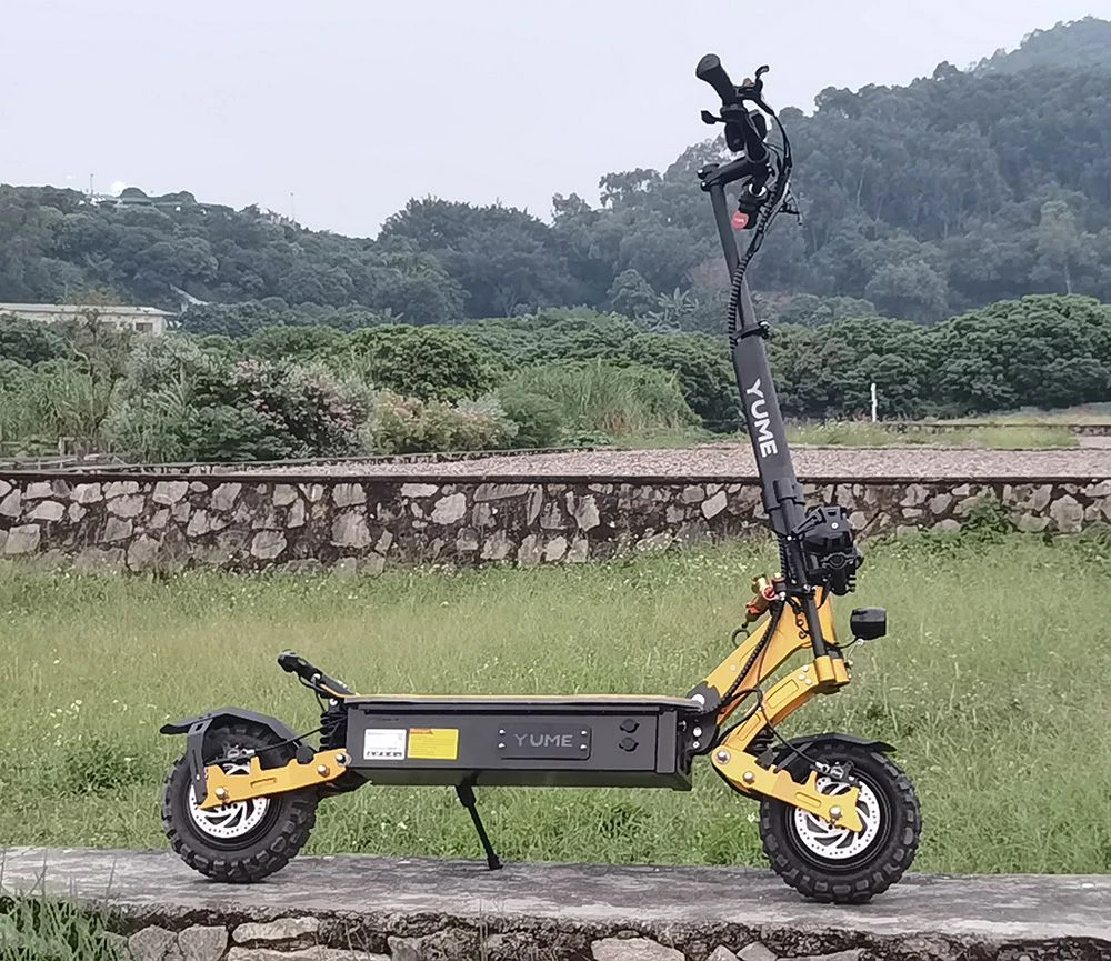 YUME X11+ Electric Scooter, 3000W*2 Motor, 60V 30Ah Battery, 11-inch Off-road Fat Tires, 50mph Max Speed, 60miles Max Range, EBS Front & Rear Hydraulic Disk Brakes, LCD Display