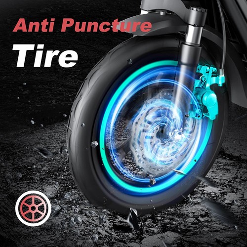 BOGIST M5 Pro Folding Electric Scooter 12 Inch Pneumatic Tire 500W Motor Max Speed 40Km/h 48V 15Ah Battery Smart BMS Disc Brake 30KM Long Range with Seat for Commute and Travel - Black