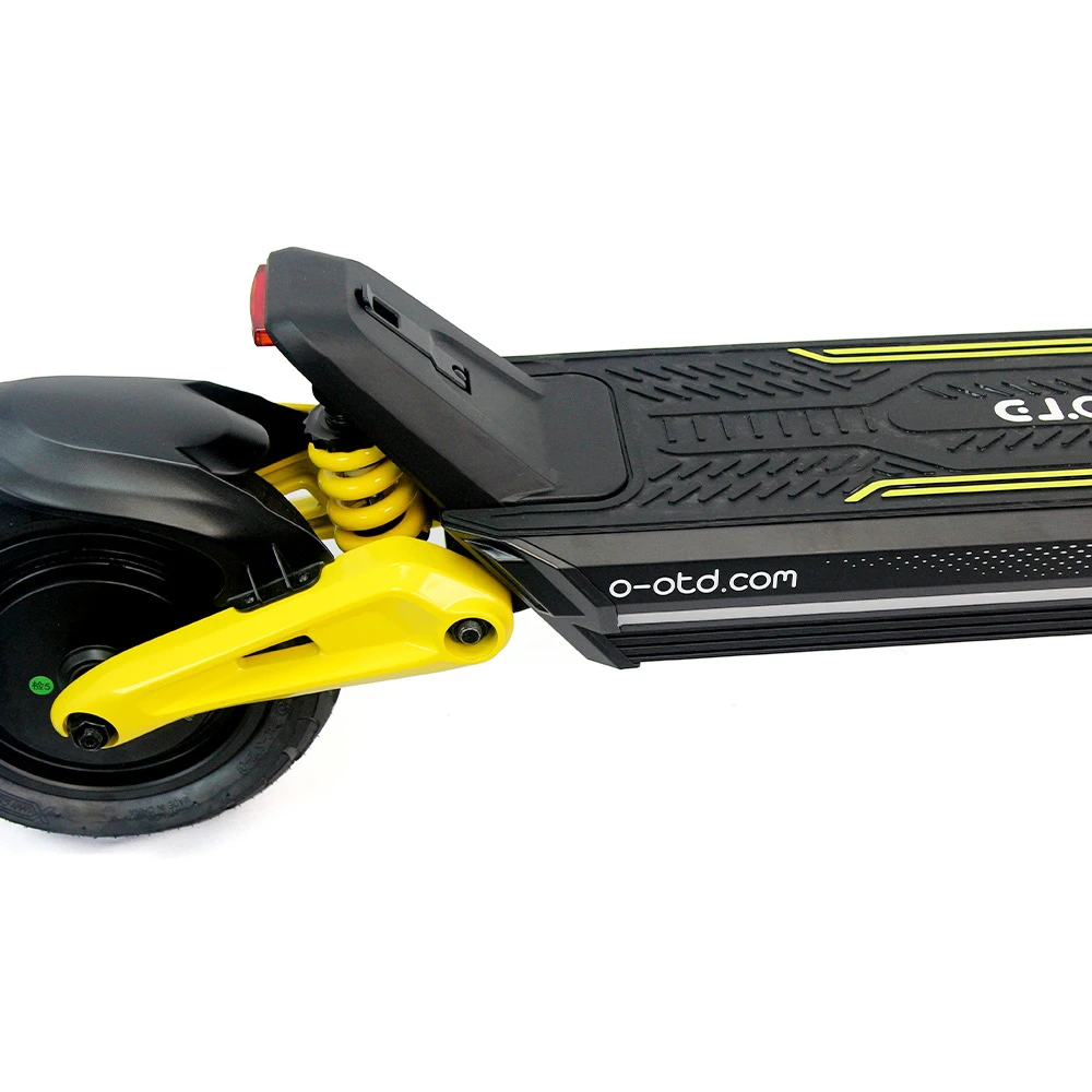 OOTD S10 pliabil Scuter electric 10 inci anvelope 1400W W Motor 25km/h Max viteză 48V 20Ah Baterie pentru 60-70km Raza de acțiune 120KG Absorbția șocului Brake cu disc maxim - Galben