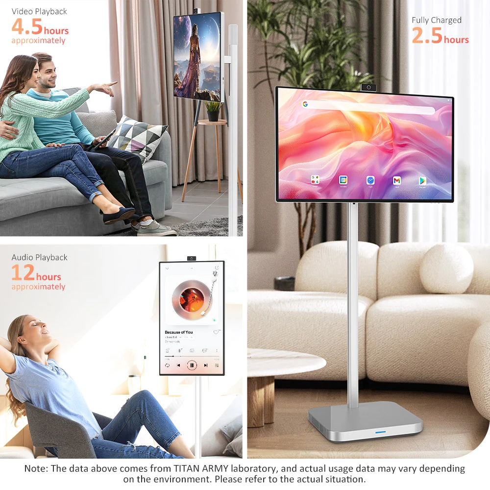 Titan Army V32D4U Pro Flat 16:9 VA UHD 76Hz Portable Smart Screen with Powerful Chipset and Multiple Connection Modes