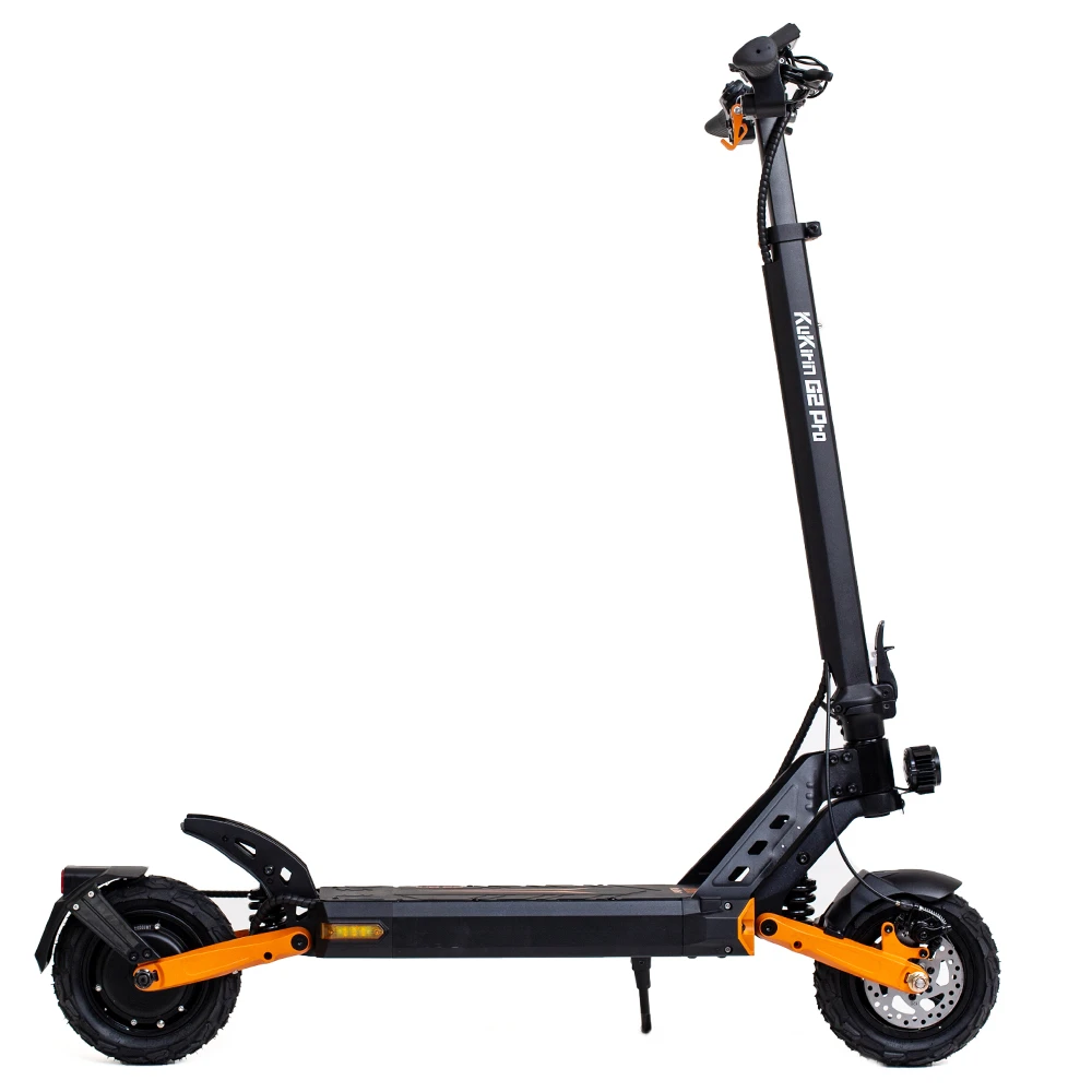 Trottinette électrique pliable KuKirin G2 Pro 2024, nouvelle version, pneus sans chambre à air de 9,0 x 3,0 pouces, moteur 600 W, batterie 48 V 15,6 Ah, autonomie maximale de 58 km, écran LCD HD, double frein à disque, éclairage LED, amortisseur à ressort, siège amovible, clignotant