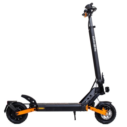 KuKirin G2 Pro 2024 New version Folding Electric Scooter 9.0x3.0 Inch Tubeless Vacuum Tire 600W Motor 48V 15.6Ah Battery 58km Max Range, HD LCD Display Dual Disc Brake Led Light Spring Shock Absorber, Detachable Seat Turn signal light