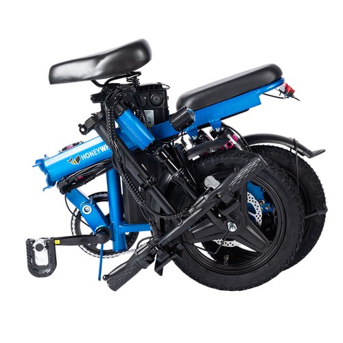 HONEYWHALE S6 Pro 14-inch Electric Bike 350W Brushless Motor 25km/h 48V 15Ah Battery 45-55km Range Six Shock Absorber Disc Brakes - Grey