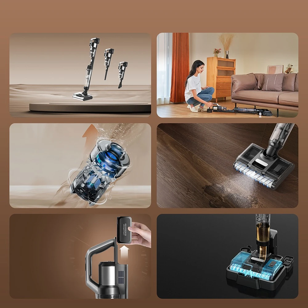 JIMMY PW11 vacuum features display cleaning