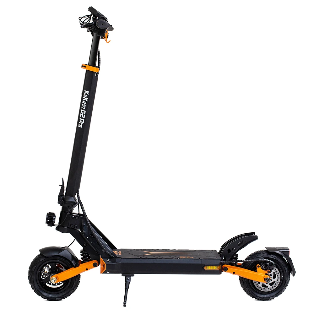 Trottinette électrique pliable KuKirin G2 Pro 2024, nouvelle version, pneus sans chambre à air de 9,0 x 3,0 pouces, moteur 600 W, batterie 48 V 15,6 Ah, autonomie maximale de 58 km, écran LCD HD, double frein à disque, éclairage LED, amortisseur à ressort, siège amovible, clignotant