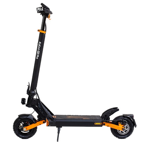 KuKirin G2 Pro 2024 New version Folding Electric Scooter 9.0x3.0 Inch Tubeless Vacuum Tire 600W Motor 48V 15.6Ah Battery 58km Max Range, HD LCD Display Dual Disc Brake Led Light Spring Shock Absorber, Detachable Seat Turn signal light