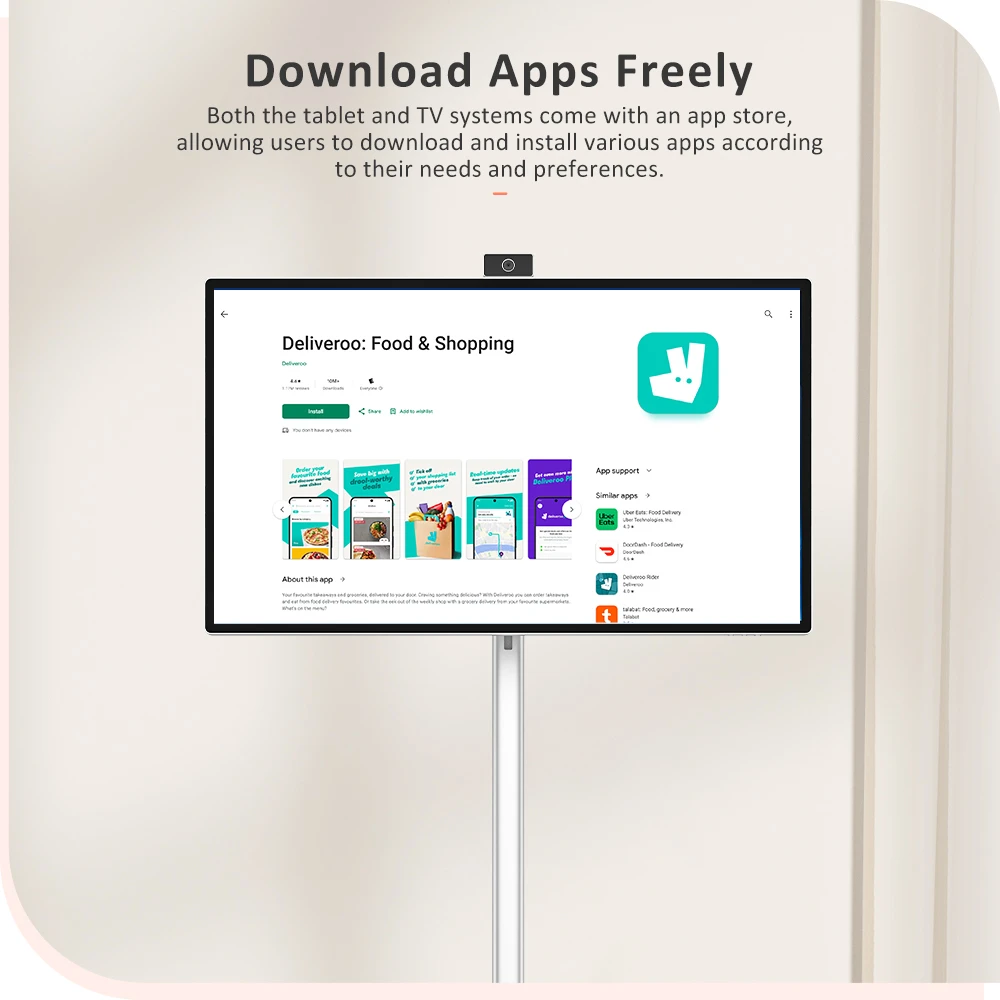 Titan Army V32D4U Pro Flat 16:9 VA UHD 76Hz Portable Smart Screen with Powerful Chipset and Multiple Connection Modes