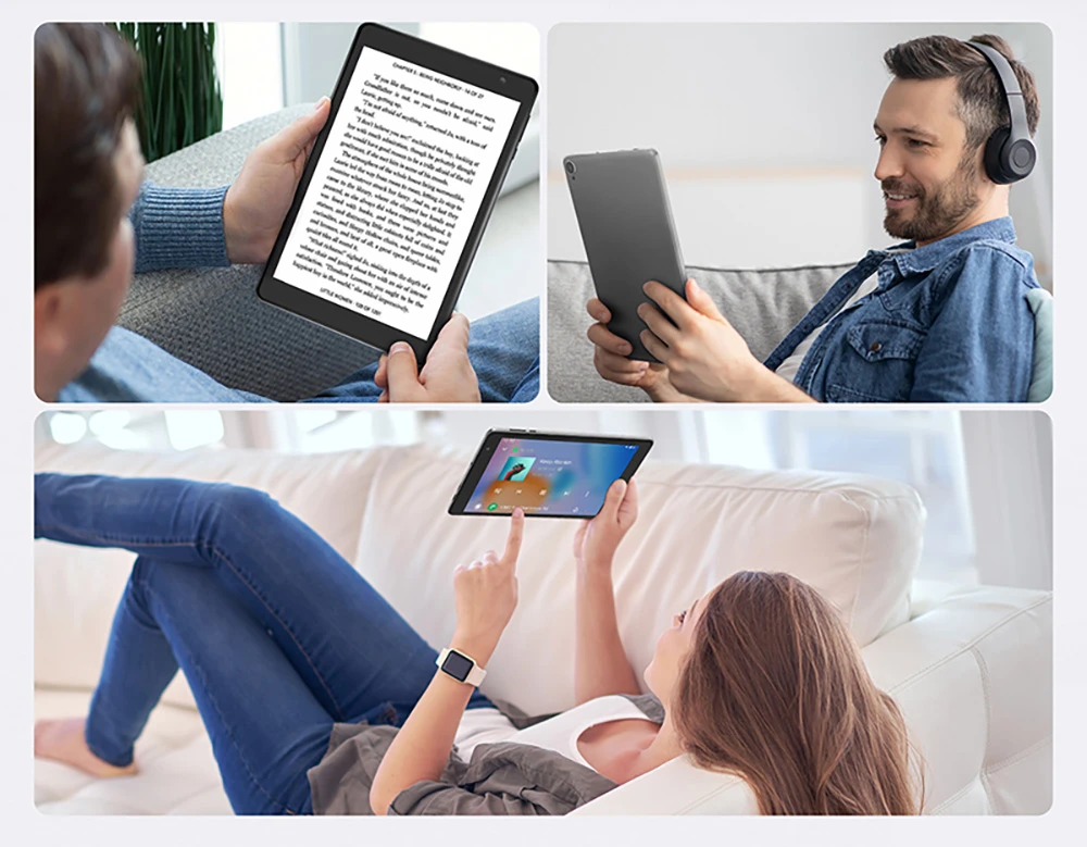 N-one Npad Mini Android 14 Tablet, 8-ιντσών 1280 * 800 IPS οθόνη, Allwinner A523 8 πυρήνες Max 2.0GHz, 4GB + 8GB Επέκταση RAM 64GB ROM, WiFi 6 Bluetooth 5.2, 5000mAh Type-C φόρτιση, 5MP+5MP κάμερα, GPS / Galileo / GLONASS / BDS