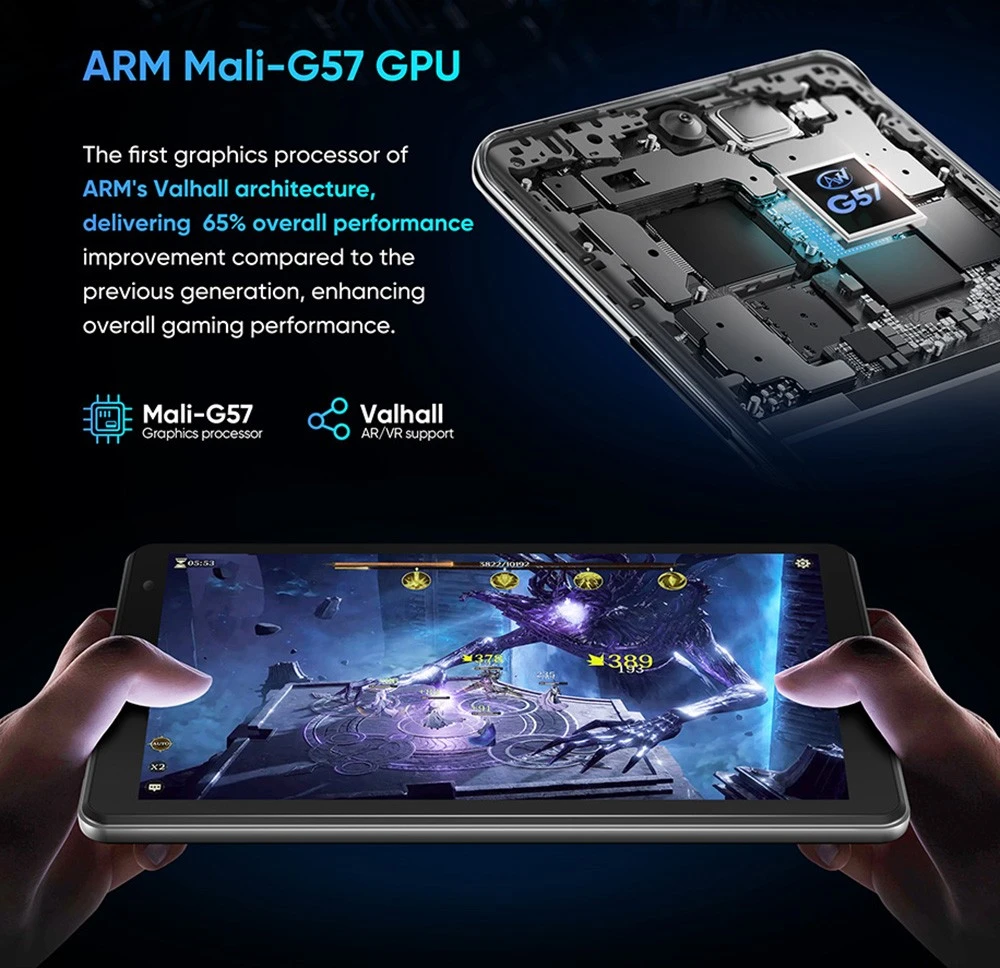 N-one Npad Mini Android 14 Tablet, 8-ιντσών 1280 * 800 IPS οθόνη, Allwinner A523 8 πυρήνες Max 2.0GHz, 4GB + 8GB Επέκταση RAM 64GB ROM, WiFi 6 Bluetooth 5.2, 5000mAh Type-C φόρτιση, 5MP+5MP κάμερα, GPS / Galileo / GLONASS / BDS