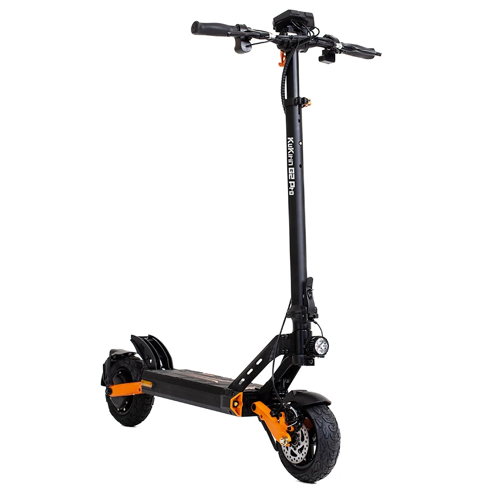 Trottinette électrique pliable KuKirin G2 Pro 2024, nouvelle version, pneus sans chambre à air de 9,0 x 3,0 pouces, moteur 600 W, batterie 48 V 15,6 Ah, autonomie maximale de 58 km, écran LCD HD, double frein à disque, éclairage LED, amortisseur à ressort, siège amovible, clignotant