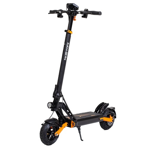 KuKirin G2 Pro 2024 New version Folding Electric Scooter 9.0x3.0 Inch Tubeless Vacuum Tire 600W Motor 48V 15.6Ah Battery 58km Max Range, HD LCD Display Dual Disc Brake Led Light Spring Shock Absorber, Detachable Seat Turn signal light