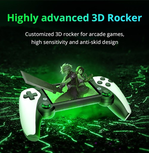 M25 Handheld Game Console, 128GB TF Card with 30000+ Games, 25 Emulators, 4.3in Screen, 3D Rocker for Arcade Games, Rockchip RK3566, 3000mAh Battery, Save/Load Games, Brightness Adjustable