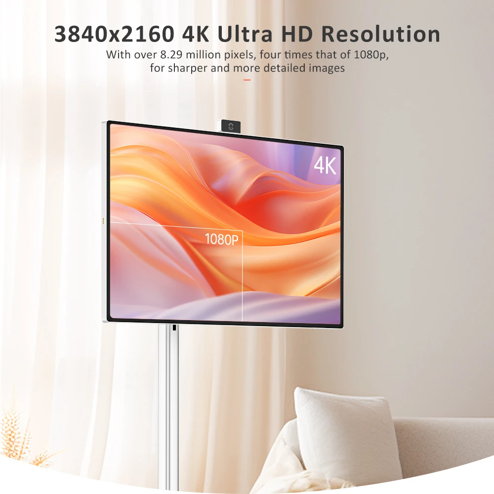 Titan Army V32D4U Pro Flat 16:9 VA UHD 76Hz Portable Smart Screen with Powerful Chipset and Multiple Connection Modes