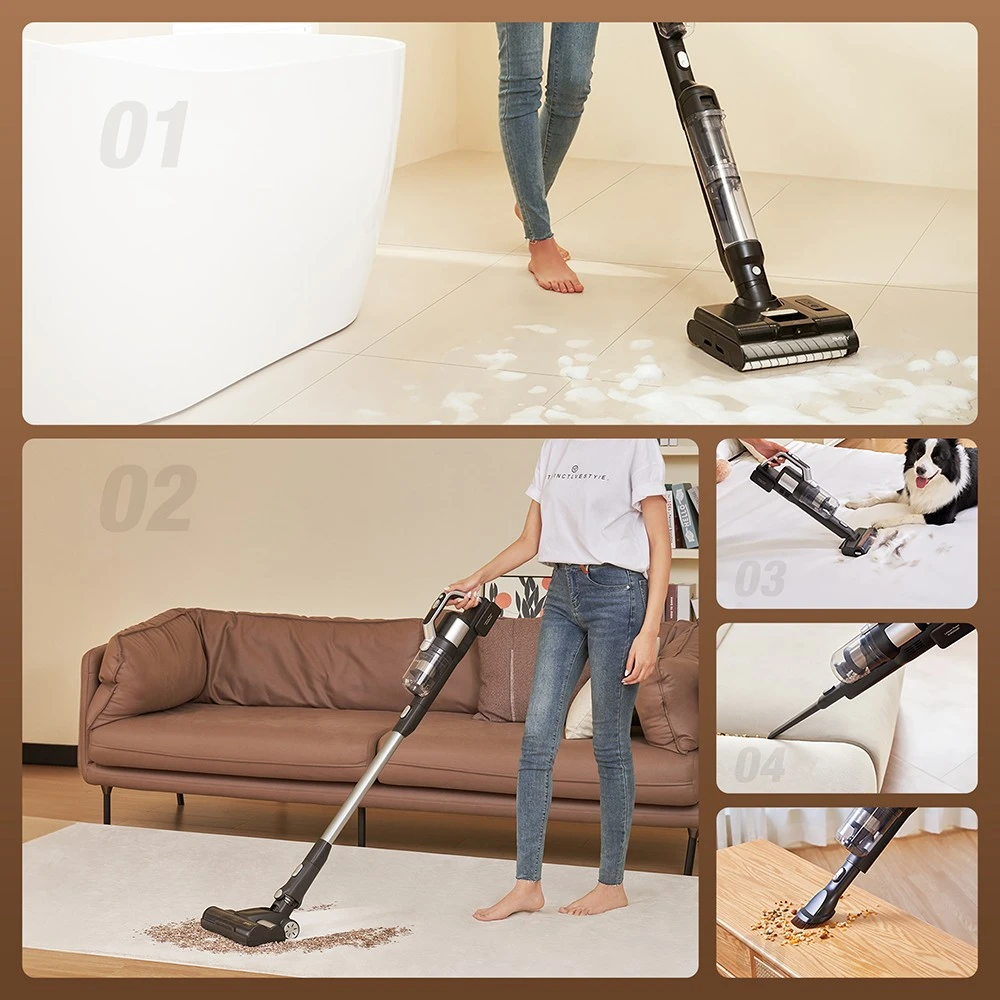 JIMMY PW11 Pro review - 4-in-1 cleaning machine 3 Converting the JIMMY PW11 Pro into a handheld vacuum cleaner for cleaning upholstery.