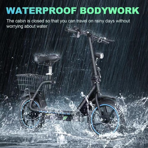HONEYWHALE M5 Elite Electric Scooter 14-inch Tire 500W Motor 48V 13Ah Battery 40~45km Range Max 40 km/h Speed 120kg load capacity CE ROHS FCC Certification - Black