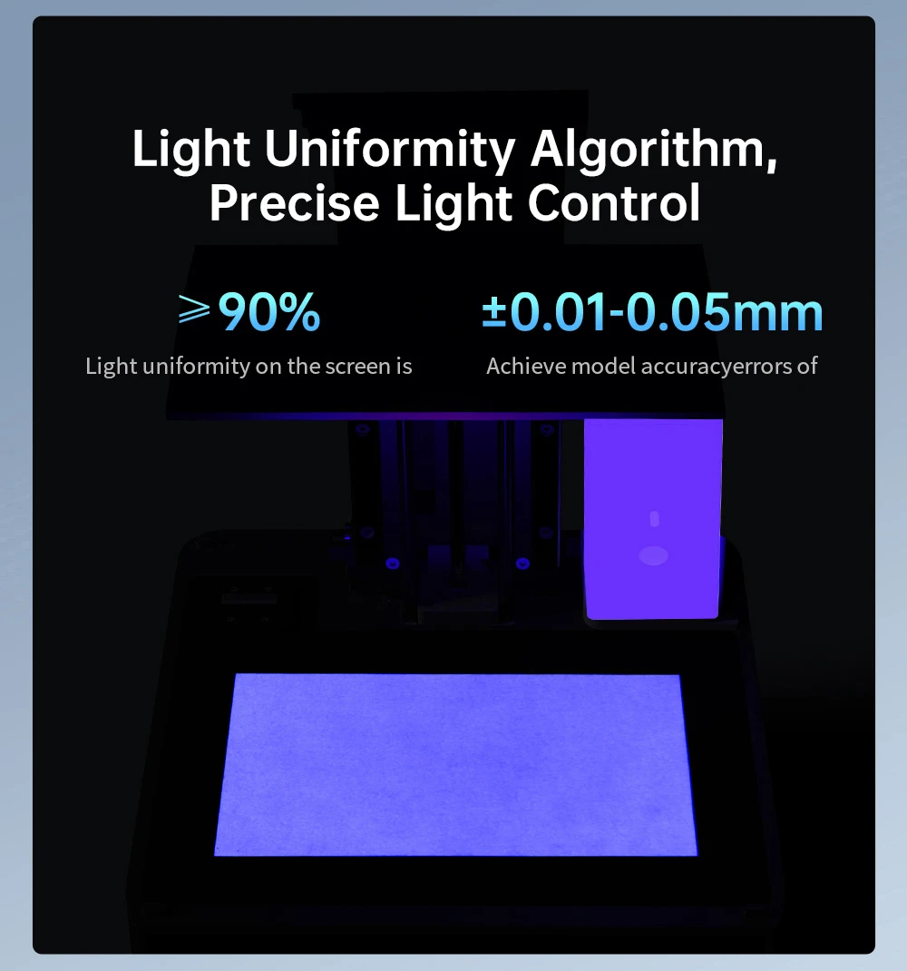 Anycubic Photon Mono M7 Resin 3D Printer, 90mm/h Print Speed, 14K COB Source, 10.1inch Mono LCD, Dynamic Light-off, Leveling-free, 223*126*230mm