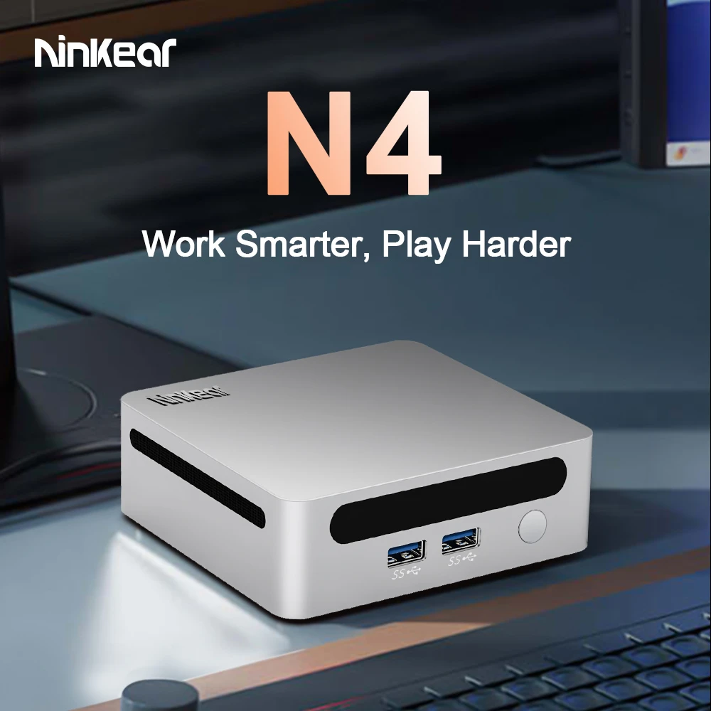 Ninkear N4 Mini PC, AMD Ryzen 7 4800U 8 Cores Max 4.2GHz, 16GB RAM 512GB SSD, Type-C (8K)+ 2*HDMI (4K) Triple Display, WiFi 6 Bluetooth 5.2, 2*USB2.0 2*USB3.0 1*RJ45 1*Headphone Jack