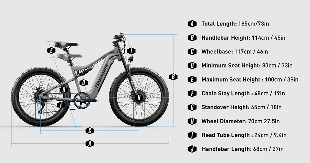 Shengmilo S600 Electric Bike, 1000W*2 Motor, 48V 17.5AH Battery, 26 Inch Tires, 42km/h Max Speed, 90km Max Range, Mechanical Disc Brake, Double Shoulder Front Fork, Rear Shock Absorber, Shimano 7 Speed