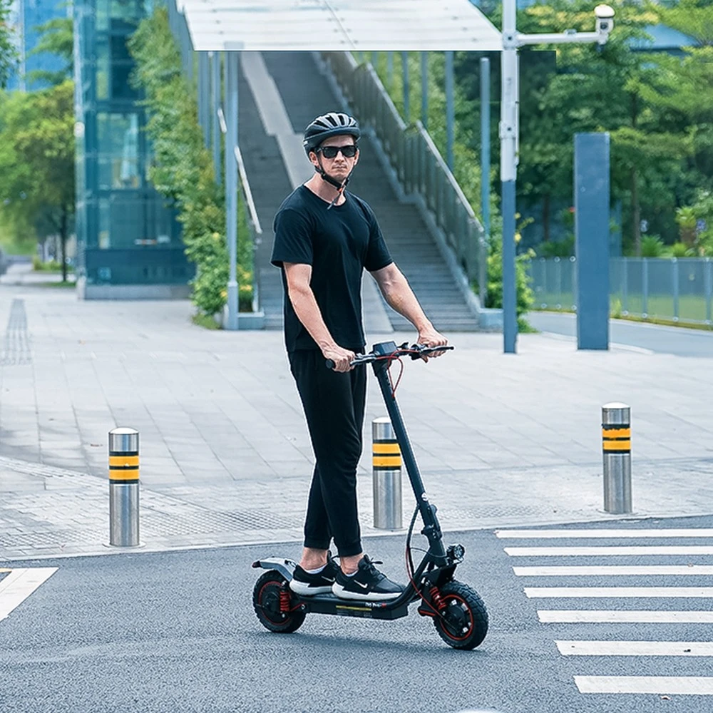 iScooter i10 Pro Electric Scooter, 800W Motor, 48V 15Ah Battery, 10-inch Tires, 45km/h Max Speed, 60km Range, Electronic Brake & Drum Brake, Front & Rear Suspension, LED Display, App Control