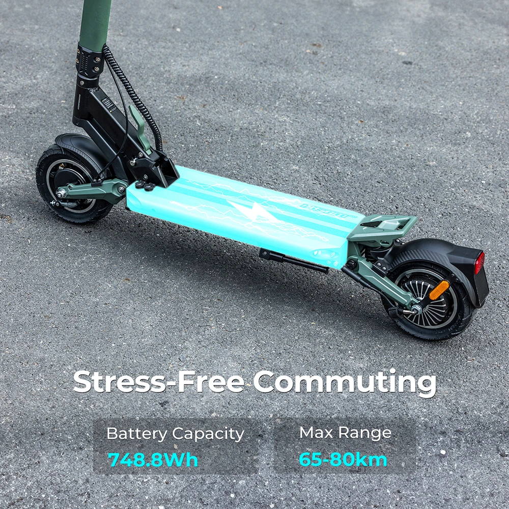 Ausom GX1 Electric Scooter, 500W Motor, 48V 15.6Ah Battery, 9