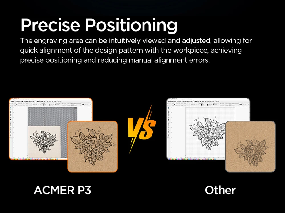 ACMER P3 Enclosed Laser Engraver, 2W IR, 400*400mm, Built-in Air Assist, 48000mm/min Engraving Speed, 0.01mm Precision, CoreXY, Laser Safety Class 1