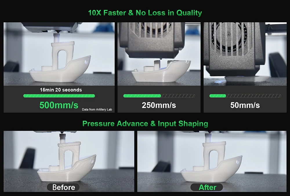 Artillery Sidewinder X4 Pro 3D Printer, 240*240*260mm, 500mm/s Printing Speed, X Y-axis Linear Rail, Direct Drive Extruder, 81 Points Auto Levelling, Double Pull Rod, Auto Cleaning Nozzle