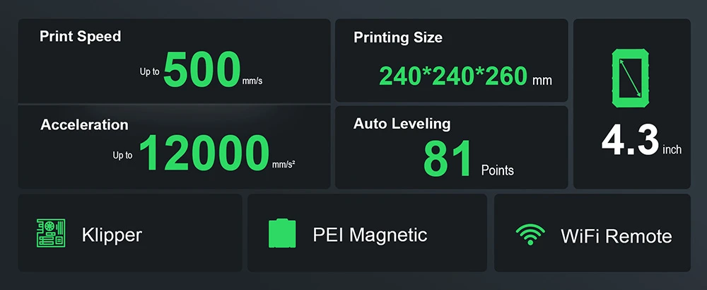 Artillery Sidewinder X4 Pro 3D Printer, 240*240*260mm, 500mm/s Printing Speed, X Y-axis Linear Rail, Direct Drive Extruder, 81 Points Auto Levelling, Double Pull Rod, Auto Cleaning Nozzle