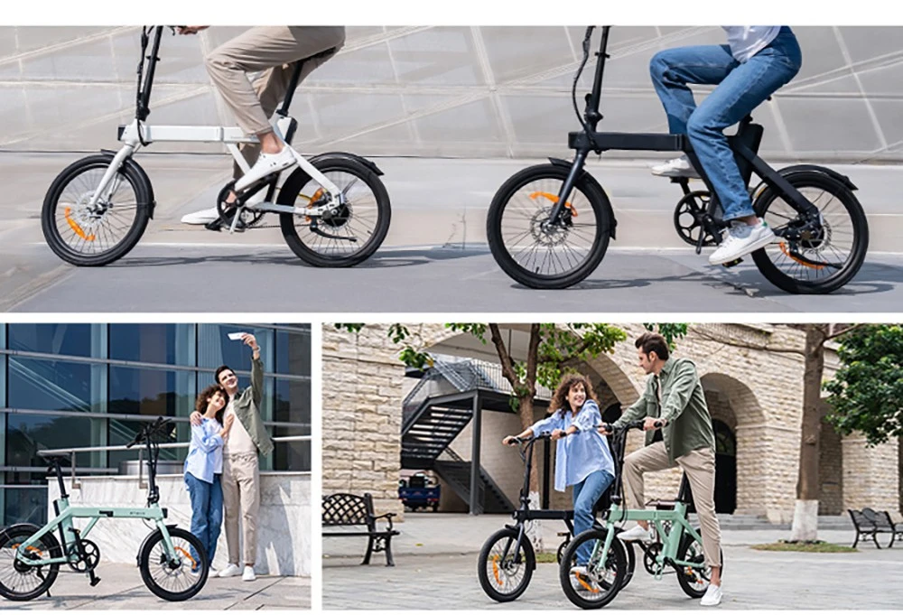 ENGWE P20 Ace Limited Edition Folding Electric Bike, 250W Silent Motor Torque Sensor, Carbon Belt, 36V 9.6Ah Battery, 100km Range, 25km/h Max Speed, Hydraulic Disc Brake, 18.5kg Light Weight, Turn Signal