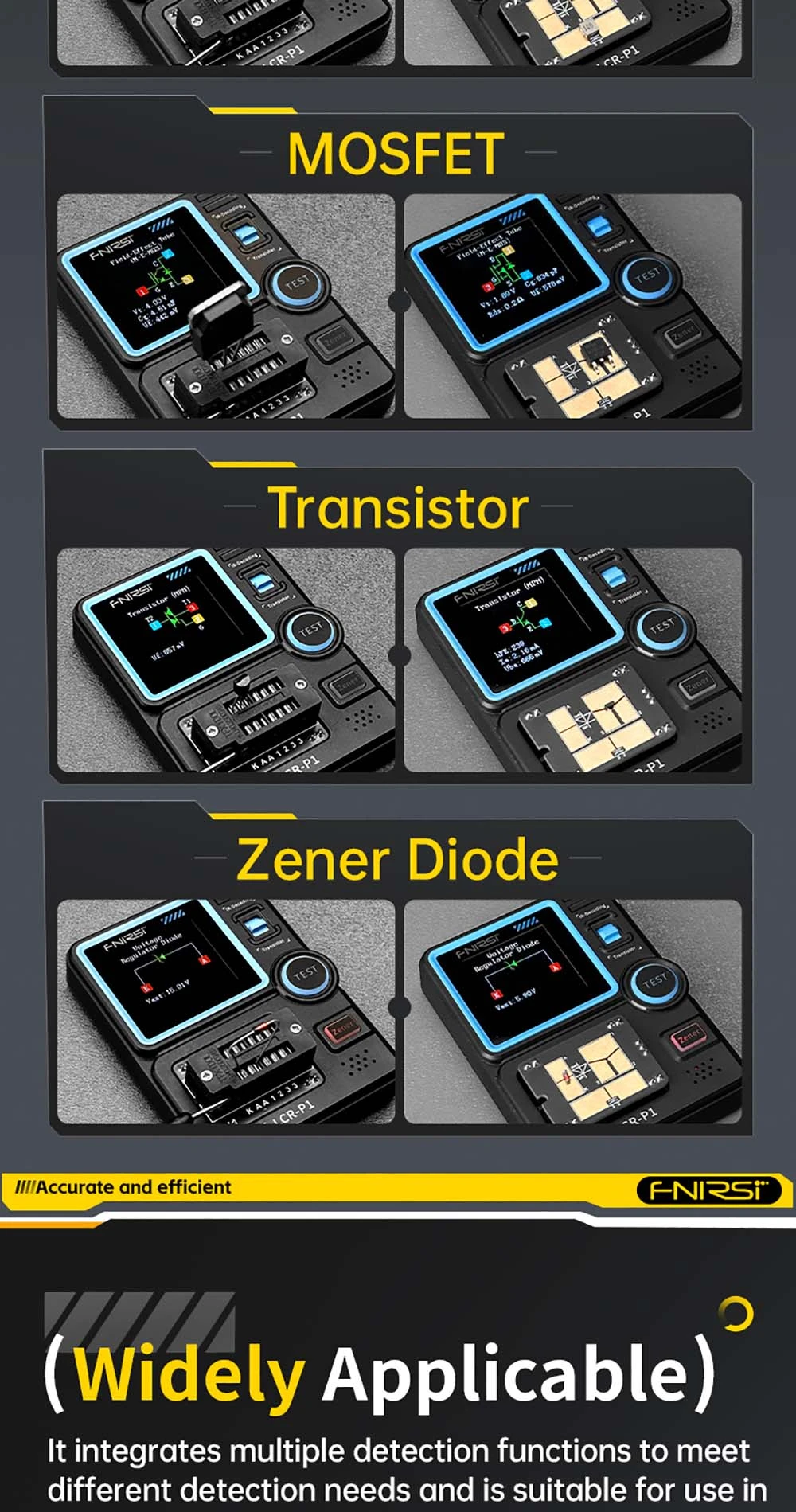 FNIRSI LCR-P1 Transistor Tester