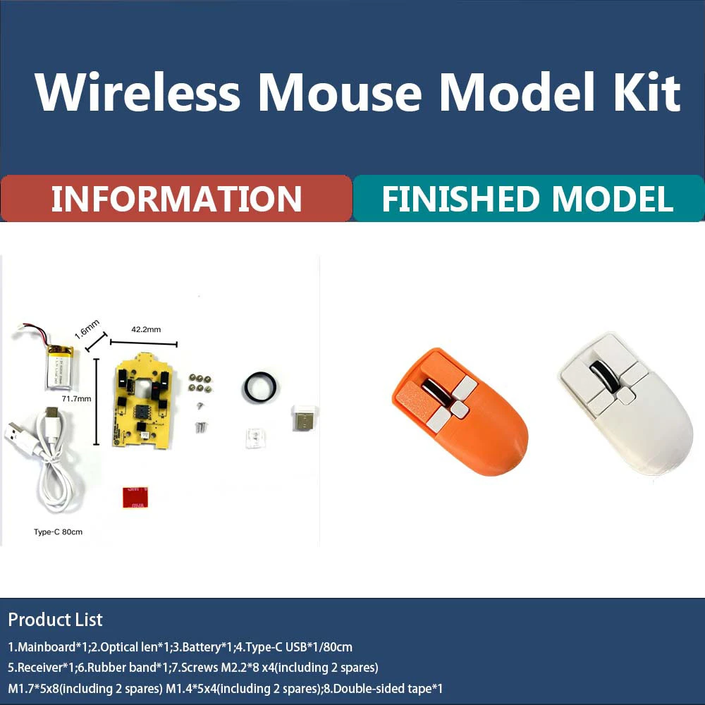 Makcosmos MKWM03 3D Printing Wireless Mouse Model Kit