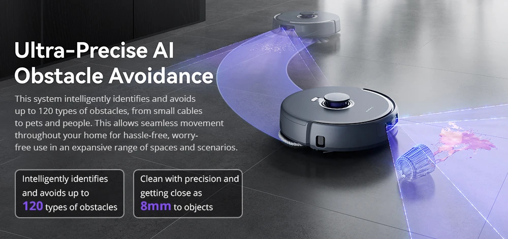 Narwal Freo Z Ultra Robot Vacuum and Mop with Base Station, 12,000Pa Power, Self-Empty, Dual-camera, Zero-Tangling, 120-day Maintenance-Free, Auto Mop Lifting To 12mm, Tri-Laser Obstacle Avoidance, AI-Adaptive Hot Water Washing & Drying - Gray