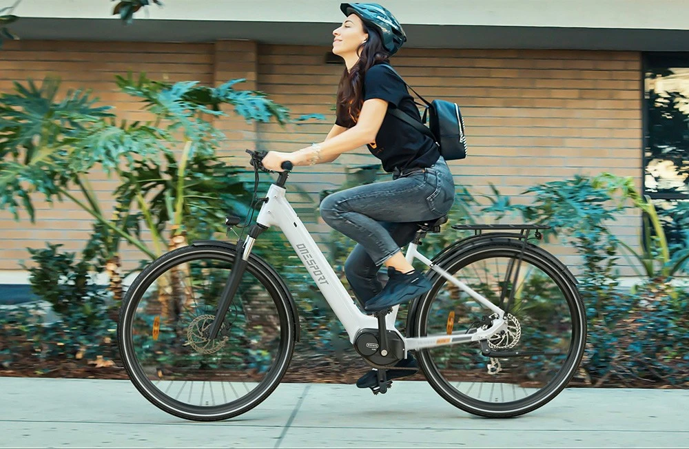 Bicicleta electrica ONESPORT OT07, motor BAFANG 250W, baterie 36V 10.4AH, 27.5