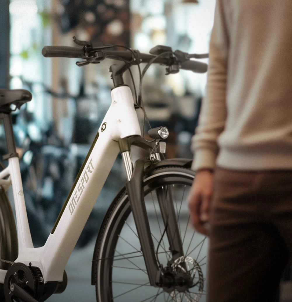 Bicicleta electrica ONESPORT OT07, motor BAFANG 250W, baterie 36V 10.4AH, 27.5