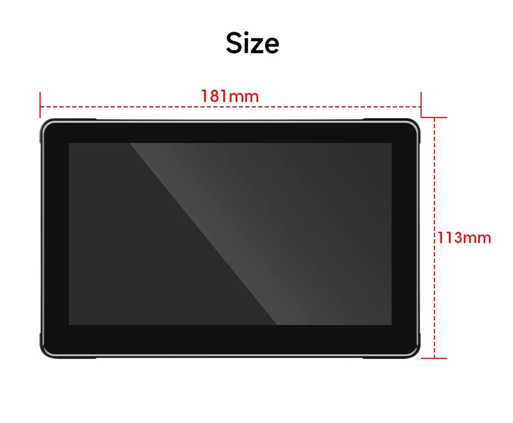 SD7306 7inch 2.5D IPS Motorcycle MP5 Player, Dual Bluetooth Connection, 1024*600 Resolution, IPX7 Waterproof, Support Carplay/ Mirrorlink/ Android Auto/ TF Card