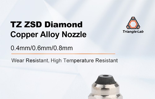 Trianglelab 0.4mm TZ ZSD Diamond Copper Alloy Nozzle