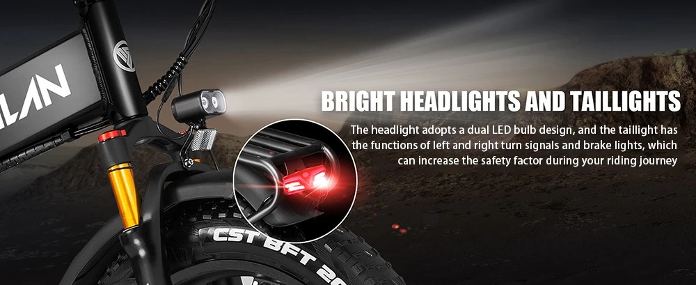 Vitilan I7 Pro 3.0 Electric Bike, 750W Motor, 48V 20Ah Battery, 20*4.0-inch Fat Tire, 45km/h Max Speed, 110km Max Range, Hydraulic Disc Brake, Hydraulic Suspension Rear Shock, Air Suspension Front Fork, Shimano 8 Speed - Black