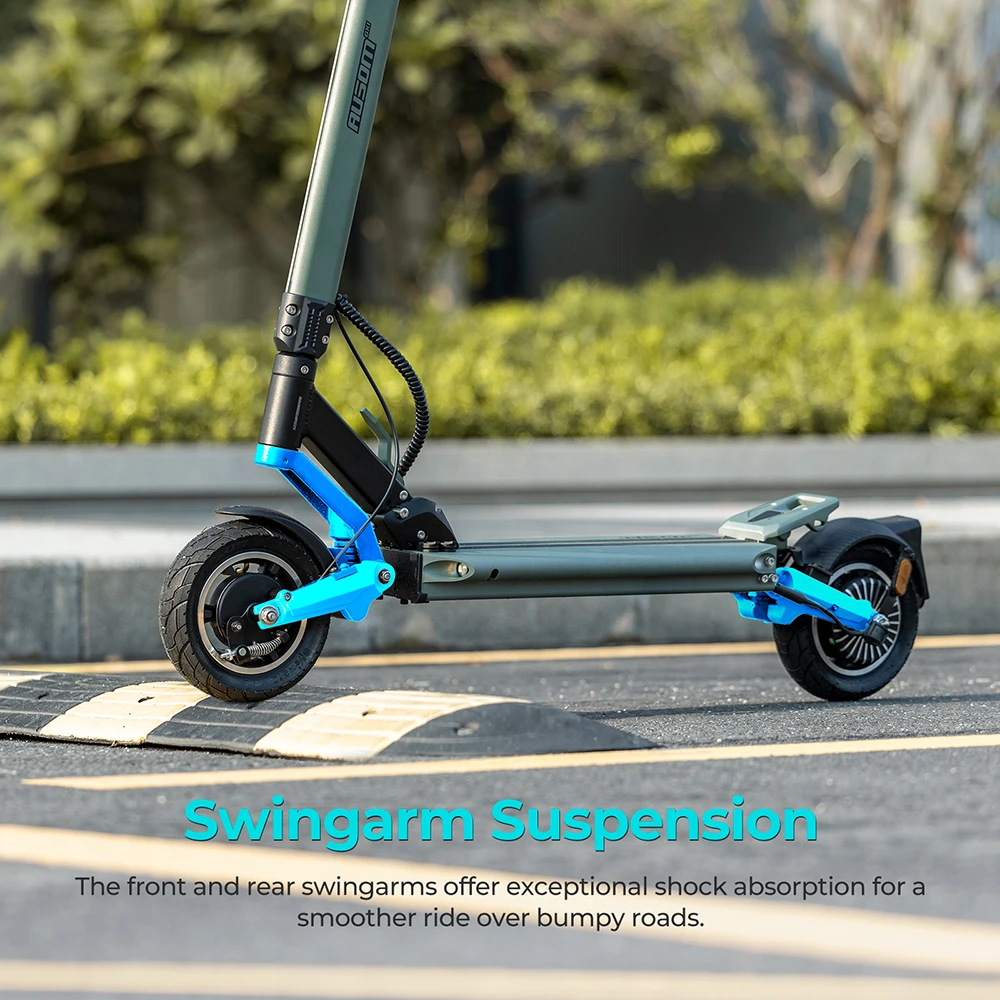 Ausom GX1 Electric Scooter, 500W Motor, 48V 15.6Ah Battery, 9