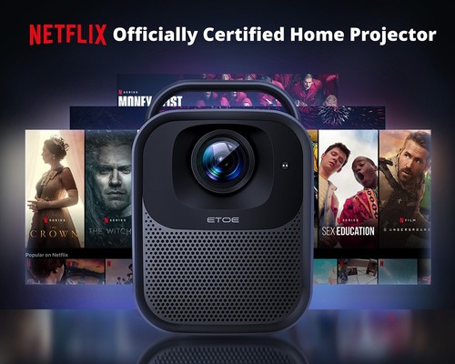 ETOE Seal Pro　プロジェクター　1000 ANSI　Netflix ETOE Seal Pro Google TV Projector