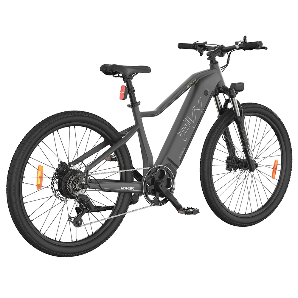 PVY Power Electric Bike 1000W Motor 48V 16.5Ah Battery 100km Range 27.5*2.1-inch Tire Hydraulic Disc Brake Shock Absorbing Fork SHIMANO 7-speed IP66 Waterproof - Grey